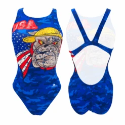 BAÑADOR TIRANTE ANCHO NIÑA AMERICAN DOG