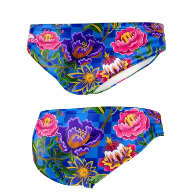 BAÑADOR WATERPOLO FLOWERS-BLU 1 BAÑADOR WATERPOLO FLOWERS-BLU
