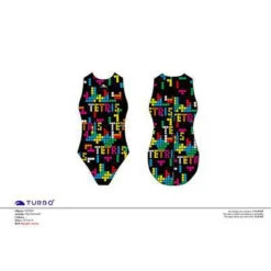 BAÑADOR WATERPOLO NIÑA TETRIS