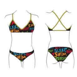 BIKINI MUJER EAT SLEEP SWIM REPEAT (MARE COMPLETO)