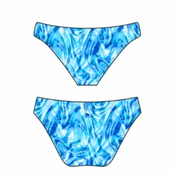 BRAGA BIKINI 'MARE' MARBLE BLU