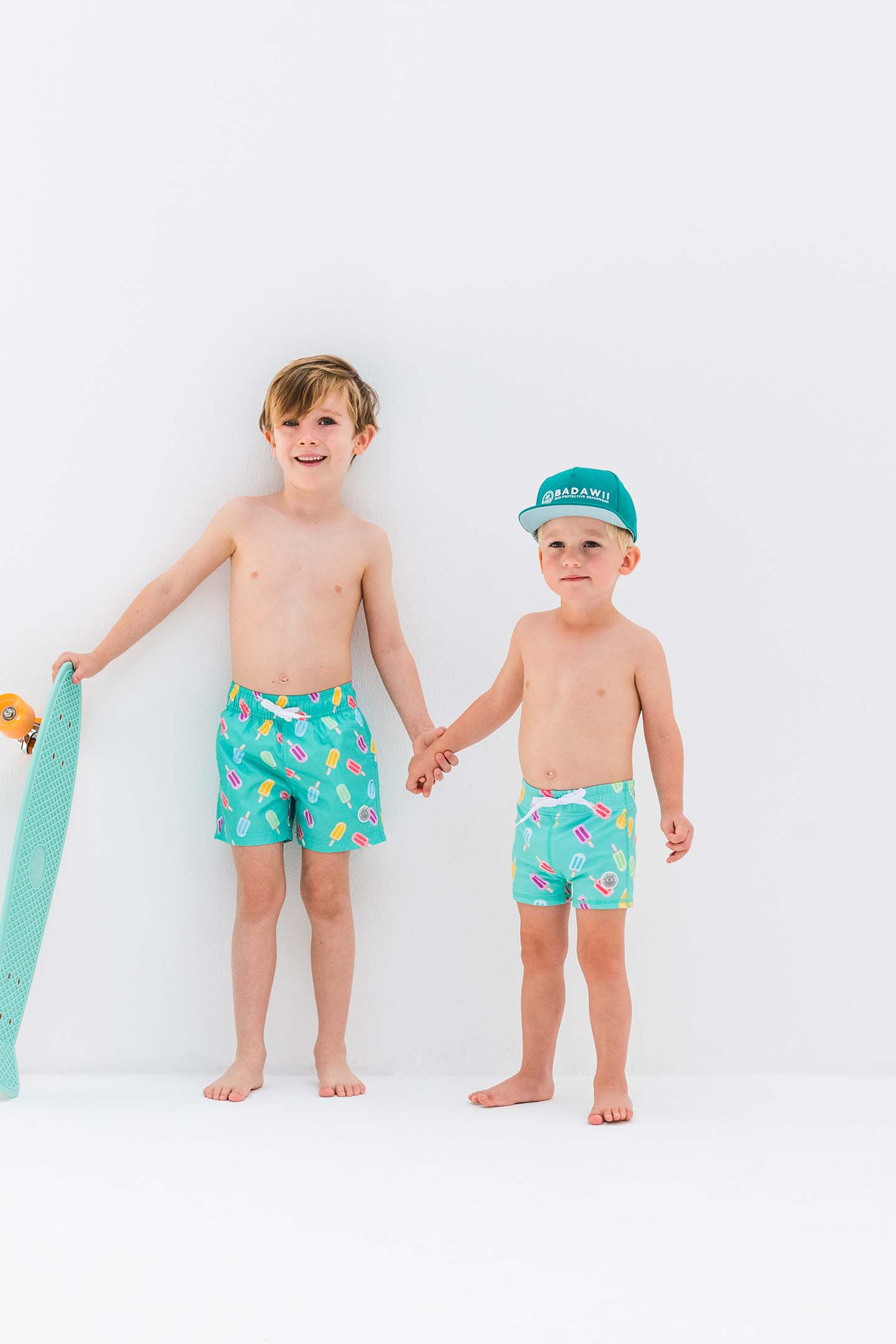 Banadores Tienda -Banadores Tienda BoyShortslooseHappyPopsicleModel2
